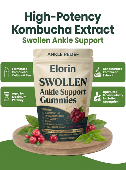 Elorin's Probiotic Kombucha Gummy for Swollen Legs
